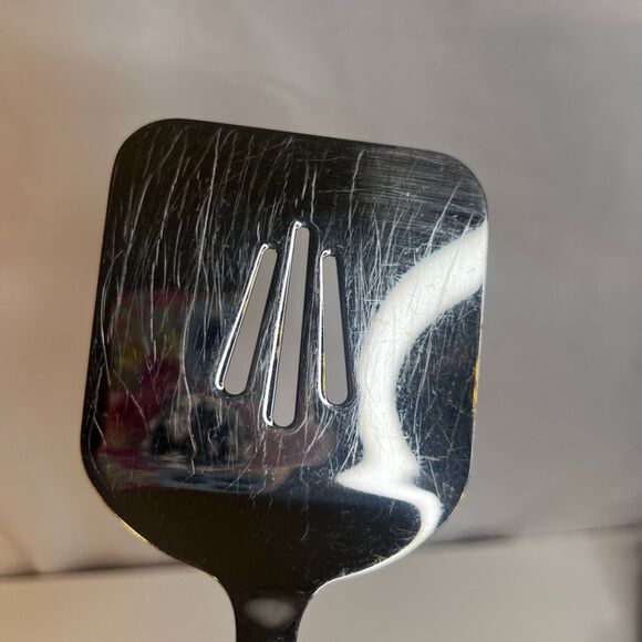 Oneida 18/8 Stainless Steel Slotted Spatula Turner Server Flipper 9.5" - Picture 3 of 8